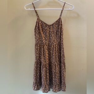 Aeropostale Brown Sunflower Dress